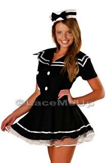 new Vintage Pin Up SAILOR COSTUME uniform Dress Up Ladies size 6 20 