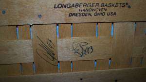 Longaberger 1993 BEE Combo signed by Dave Longaberger  