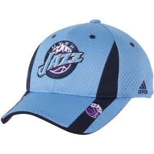   Utah Jazz Youth Structured Flex Hat   Light Blue
