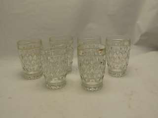 Vintage Diamond & Ball Bottom Lot of 6 Glasses  