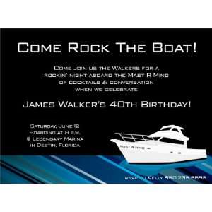  Rock the Boat Night Birthday Invitations