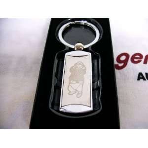 Kia Soul Male Hamster Silver Rectangle Keychain