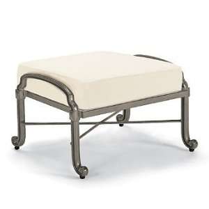  Carlisle Outdoor Ottoman with Cushion in Gray Finish   Off 