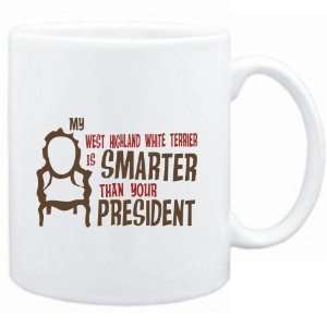  Mug White  MY West Highland White Terrier IS SMARTER THAN 