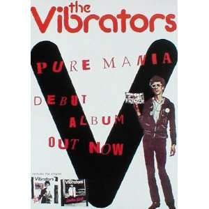  Vibrators Pure Mania album POSTER UK 1977 punk RARE NEW 
