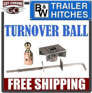 1500 B&W Turnover Ball Universal Weld On Flatbed Gooseneck Hitch 