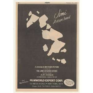 1980 Jimi A Vision Heard Movie Promo Trade Print Ad (Movie Memorabilia 