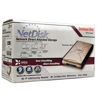 NetDisk ENCL 1P USB 2.0/RJ 45 Ethernet NDAS (Netw  