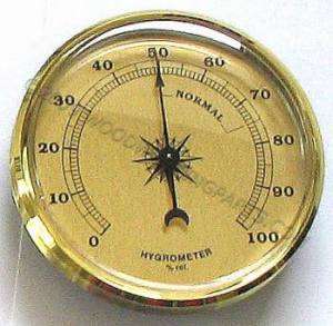 98mm) Gold Face Hygrometer Weather Instruments  