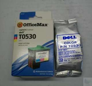 Lot of 6 Dell Series 1 Black T0529 and Color T0530 Ink Cartridges 