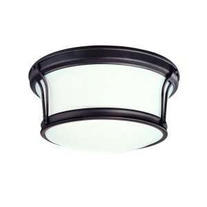  Hudson Valley 6510 AGB Newport 2 Light Flush Mount in Aged 