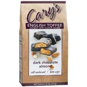 Carys Dark Chocolate Almond Toffee Grocery & Gourmet Food