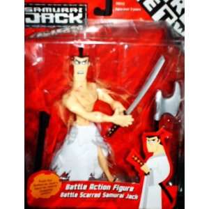  6 Battle Scarred Samurai Jack Action Figure   Includes 