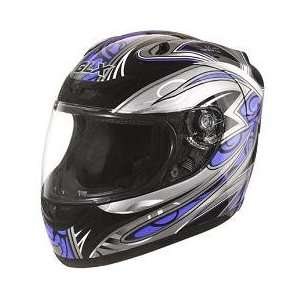   Face DOT Motorcycle Helmet, Royal Blue/Black, XL (59 60cm) Automotive
