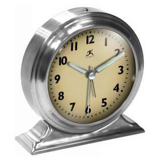 Boutique Silver Table Top Clock Infinity #10415 1264  
