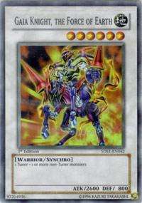 Yugioh Gaia Knight, the Force of Earth   5DS1 EN042 Super rare  