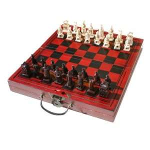  Xian Terracotta Warriors Vintage Style Regular Chess Set 