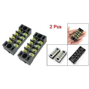  Gino 2 Pcs Double Row 4 Position Covered Screw Terminal 