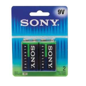  Sony Alkaline 9 Volt 2 Pack Electronics