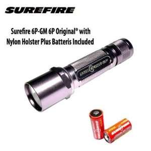  Surefire 6P Gun Metal Grey Flashlight With Batteries