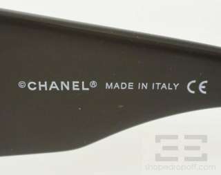 Chanel Black Rectangular Frame & Mother of Pearl Monogram Sunglasses 