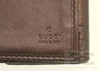 Gucci Metallic Burgundy Guccissima Leather Continental Wallet  