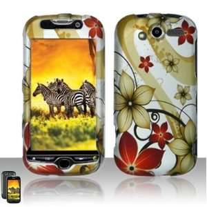 HTC myTouch 2010 4G Flowers Design Rubberized Hard Case Snap on Cover 