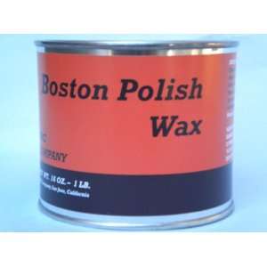  Boston Polish Amber Paste Wax, 16 oz. Can Kitchen 