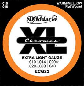   Addario® ECG23 Chromes Flatwound Strings Extra Light (10 48)   New