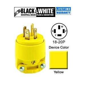  Leviton 7251 C 18 20P Plug Industrial   Yellow