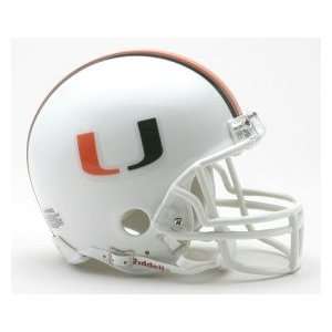 Miami Hurricanes Replica Mini Helmet w/ Z2B Mask