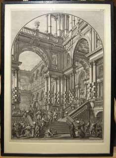 Stunning 1740 Engraving Christs Passion from Galli Architetture, e 