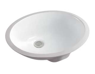17 Bathroom Lavatory Oval Vessel Sink Ceramic Under Counter Basin 