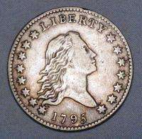 1795 Flowing Hair Half Dollar Rare XF Old US Silver Coin N2 082  
