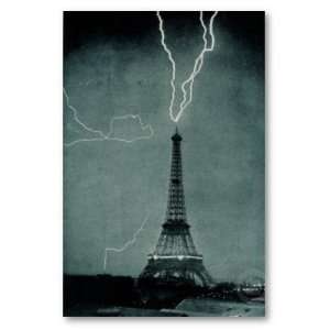   Posters Eiffel Tower   Electricity   35.7x23.8 inches