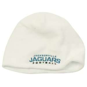   Jaguars Fleece Winter Knit Beanie Hat   White