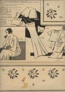 ORIGINAL June15,1935 MON OUVRAGE  NEEDLECRAFTS ART DECO  