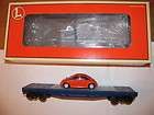 Lionel 6 19444 Flat with vw beetle bug in the box flower power
