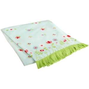  DII Printed Garden Whimsy 50 by 60 Inch Fleece Throw