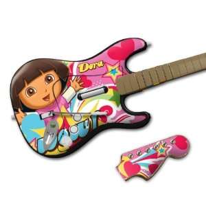   Rock Band Wireless Guitar  Dora The Explorer  Pop Denim Skin