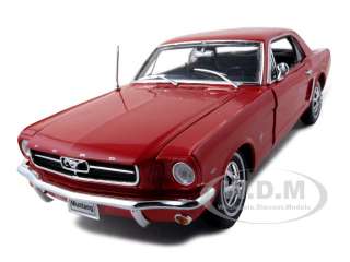 1964 1/2 FORD MUSTANG RED HT 118 DIECAST MODEL  