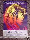 ROBERT PLANT rare promotional poster Collectible  
