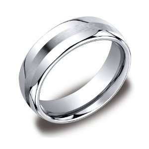 Mens 7.5mm Cobalt Comfort Fit Wedding Ring Band all High Polished 