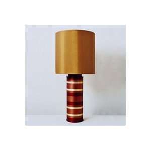  TL 8S Striped Cylinder Lamp   Table Lamps