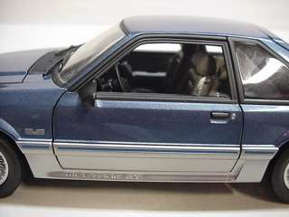 MUSTANG GT FORD 1989 BLUE SILVER 1/18 GMP FOX BODY LTD DIECAST ACME 
