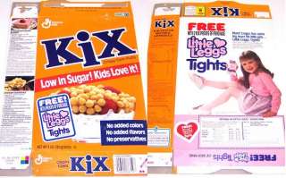 This is for one early 1991 Kix Cereal Box. Box is flattened & measures 