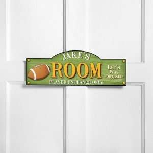  Personalized Football Touchdown Kids Room Sign