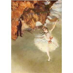  LEtoile Or La Danseuse Sur La Scene by Edgar Degas. Size 