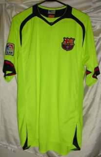 FC Barcelona jersey Polyester, fluorescent yellow Stitched crest 
