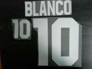 RARE BLANCO #10 Mexico Home World Cup 2002 Name Number  